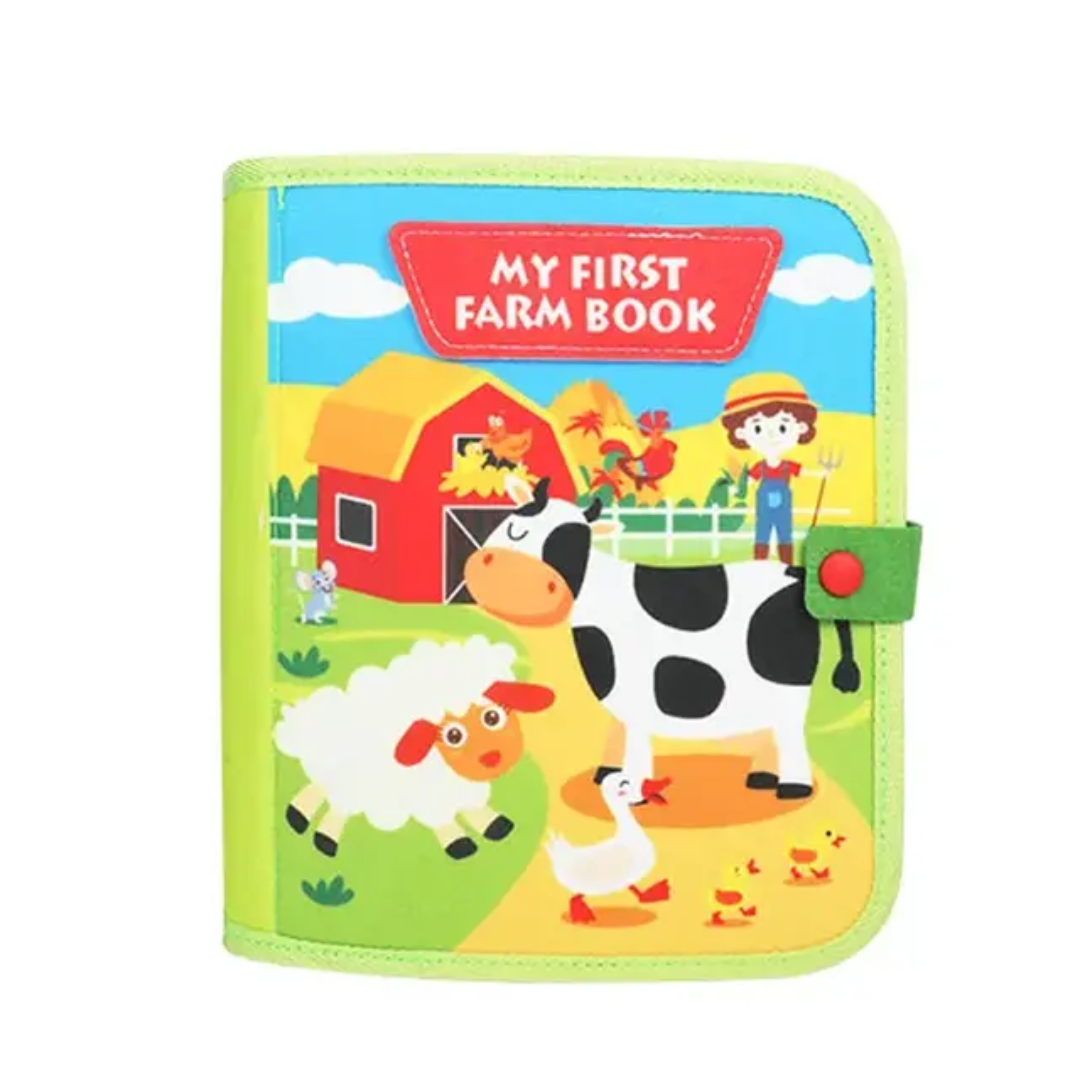 Montessori My First Farm Quiet Book (Felt Busy Cloth Book)