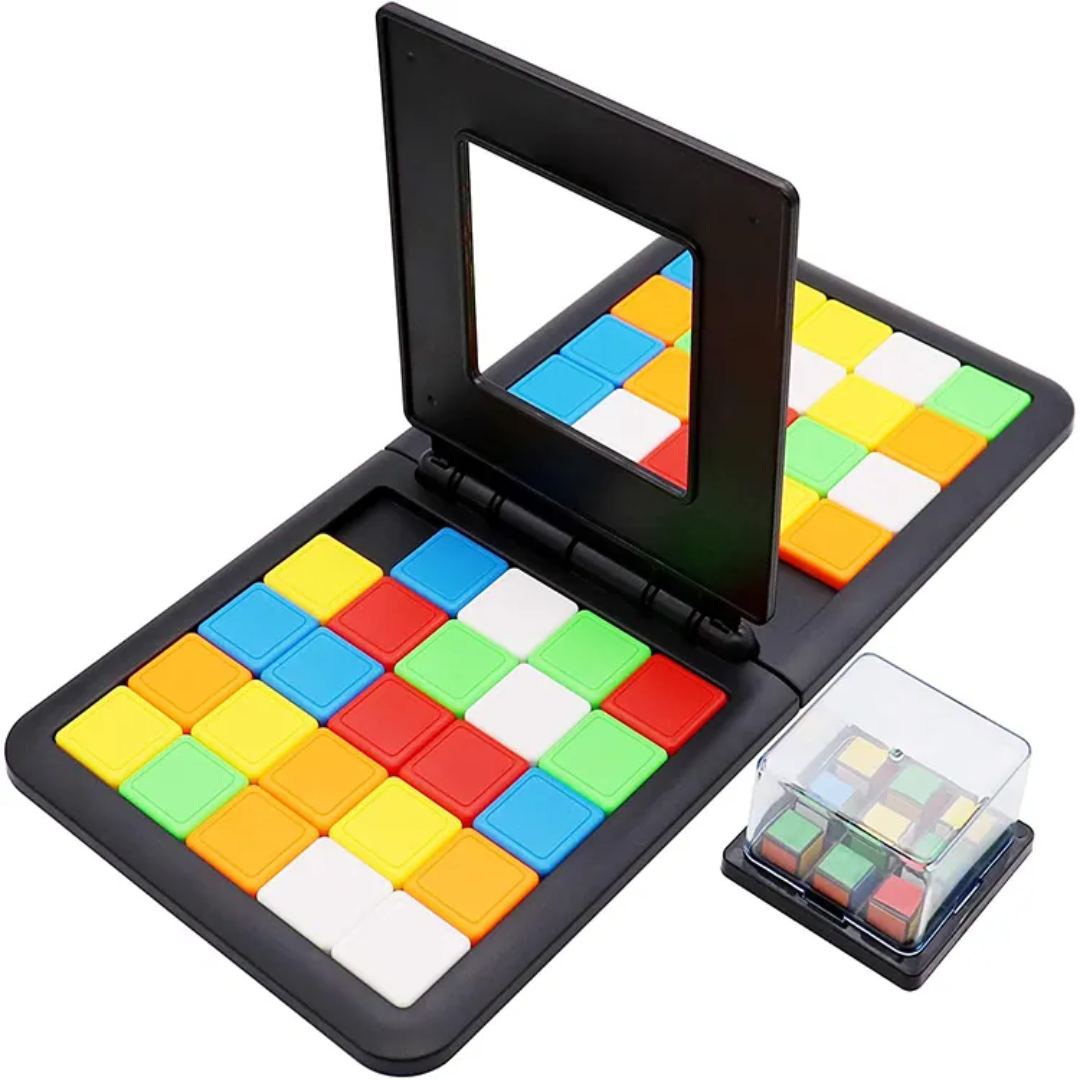 Rubik’s Race Board Game for Kids & Adults (Fast-Paced Block Sliding Game)